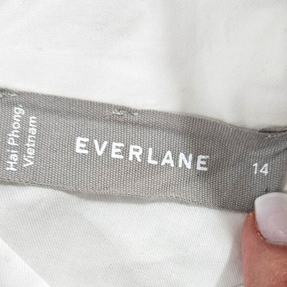 Everlane The Wing-Shoulder Mockneck Top NWT Size 14 - Picture 3 of 8